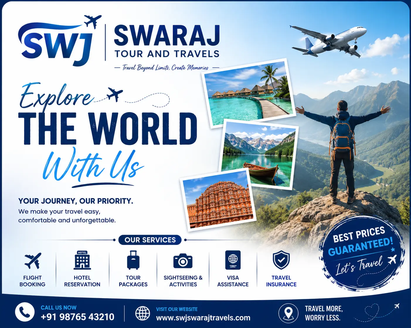 SWJ Swaraj Tours & Travels – Laravel tour package website